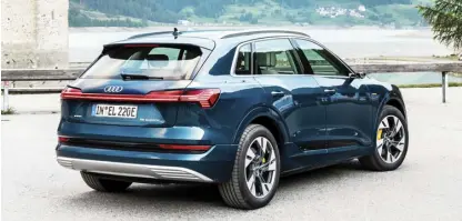  ?? ?? The Audi e-tron SUV turns electric mobility into a premium experience, and carries the highest safety ratings from top agencies.