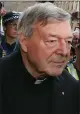  ??  ?? „ Cardinal George Pell is accused of sexual abuse.