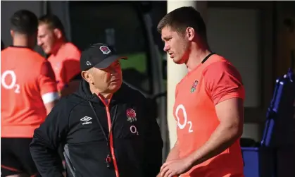  ?? Dave Hunt/AAP ?? ‘When I told him, he wasn’t very happy’: England head coach Eddie Jones has decided not to reinstate Owen Farrell as captain. Photograph: