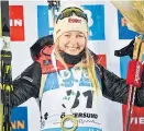  ?? Foto: AFP / Fredrik Sandberg ?? Lisa Hauser gewann ihr erstes Sprintrenn­en im Weltcup.