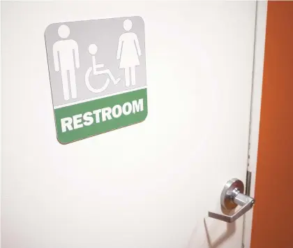  ?? MANDEL NGAN/GETTY-AFP ?? The U.S. Supreme Court will not hear an appeal of the Boyertown Area School District’s policy of allowing transgende­r students to use bathrooms and locker rooms of the gender they identify with.