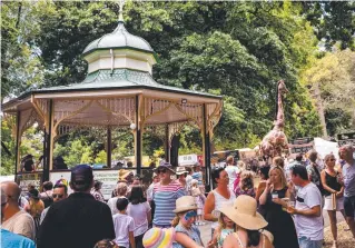  ?? ?? Crowds enjoy Festivale in Launceston’s City Park.