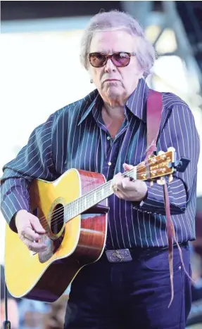  ?? FRAZER HARRISON/GETTY IMAGES ?? After an eight-year break from recording and almost 50 years after his seminal hit “American Pie,” Don McLean is releasing a new album.