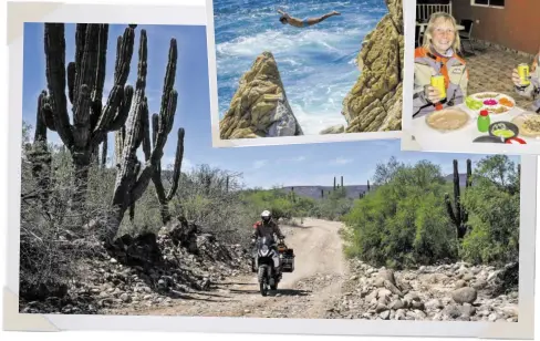  ?? BILDER: SN/JOE PICHLER ?? Klippenspr­inger wagen sich in Acapulco in die Tiefe. Nach fast 20.000 Kilometern auf ihrer KTM Adventure 1090 R endet für Renate und Joe Pichler ihr großes Abenteuer.