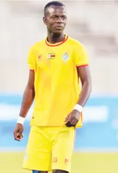  ??  ?? ON THE WAY OUT . . . Yadah Stars star forward Leeroy Mavunga is likely to leave the Harare side and join a European team this year