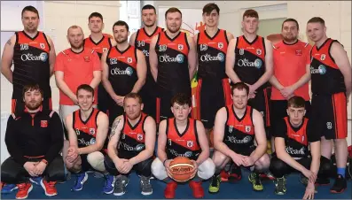  ??  ?? Tralee Tigers Senior Men’s team Tomas Collins, David Smith, Timmy Collins, James Friel, Derek Horgan, Petrit Krasgini (back) Shane O’Leary, Kieran Collins, Terry O’Brien, Eric Bihan, James McCauley, Donal Moynihan, Darragh Clarke, Mark McDonnell, Colin O’Brien and Aaron McLarnon who played St Brendan’s in the Lee Strand Division 2 Men’s Final at the Presentati­on Gym, Killarney on Sunday.