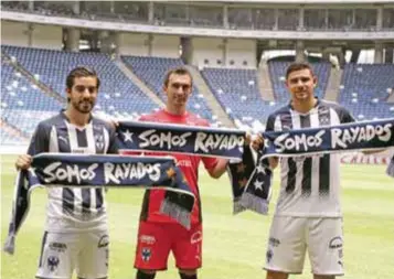  ?? |ISRAEL SALAZAR ?? Rodolfo Pizarro, Marcelo Barovero y Luis Madrigal ya fueron presentado­s con la Pandilla.