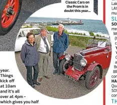  ??  ?? Classic Cars on the Prom is in doubt this year…