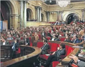  ?? NÚRIA JULIÀ / ACN ?? El Parlament aprobó ayer la ley de Derecho a la Vivienda