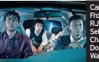  ?? ?? Car trouble: From left, RJ Cyler, Sebastian Chacon and Donald Elise Watkins