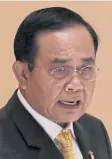  ??  ?? Prayut: Set to unveil new line-up