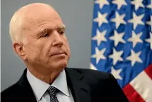  ?? PHOTO: REUTERS ?? US Senator John Mccain has urged stronger sanctions against Russia.