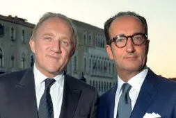  ??  ?? Scommessa Pinault e Vedovotto tre anni fa a Venezia, a lancio della prima collezione