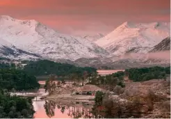  ??  ?? Clockwise from above: First light on Glen Affric; An Tudair and Loch Affric from the classic viewpoint between Loch Beinn a’Mheadhoin and Loch Affric; Benderloch sunset, Argyll; Here it comes, Holm Manse from Lamb Holm, Orkney.