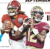  ?? JALEN HURTS AND DEONDRE FRANCOIS BY USA TODAY SPORTS ??