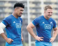  ??  ?? Follow on: Ardie Savea and Sam Cane aren’t like predecesso­rs