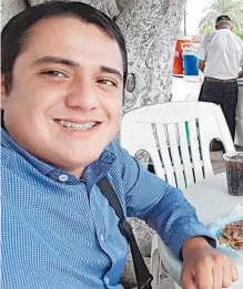  ?? CORTESÍA: FB JORGE CAMERO ?? Jorge Luis Camero fue asesinado en Empalme