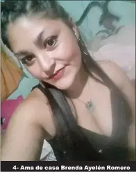  ?? ?? 4- Ama de casa Brenda Ayelén Romero