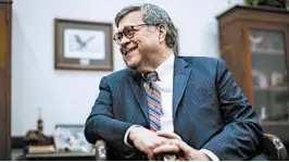  ?? AL DRAGO/BLOOMBERG ?? The confirmati­on hearing for attorney general nominee William Barr before the Senate Judiciary Committee is Tuesday.