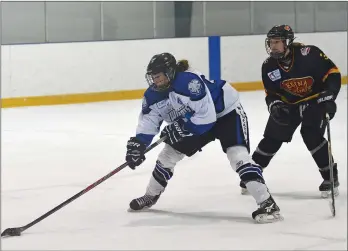  ?? STEVEN MAH/SOUTHWEST BOOSTER FILE PHOTO ?? Karlie Bell won three ACAC championsh­ips with the Grant Macewan University Griffins.