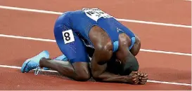  ?? PHOTO: GETTY IMAGES ?? Justin Gatlin celebrates his win in the men’s 100m final in London this year.