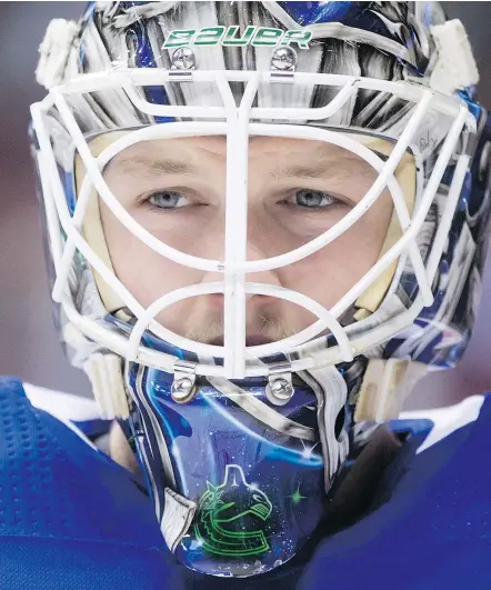  ?? — THE CANADIAN PRESS FILES ?? Vancouver’s Thatcher Demko might be the best goalie prospect in hockey.