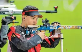  ?? MEXSPORT ?? José Luis Sánchez, en la prueba de rifle 50 metros .