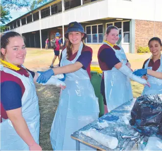  ?? Picture: Supplied ?? Chinchilla State High School students take part in the Aspire2Hea­lth program.