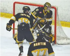  ?? [SUBMITTED] ?? Cyrus played for the Waterloo Wolves this season, along with his twin brother Josh, and fellow Elmira teammate Justin Taylor.