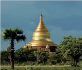  ??  ?? Suggestion­iIn alto la pagoda di Bagan. Qui sopra alcune case in stile vittoriano della capitale Yangon