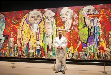  ??  ?? Left: Portrait of Takashi Murakami.