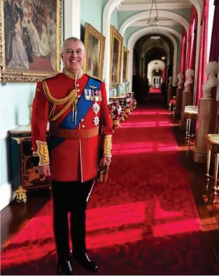  ??  ?? Private area: The photo of Andrew, thought to be by his Buckingham Palace office, on Eugenie’s page