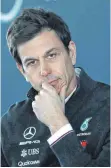 ?? FOTO: DPA ?? Mercedes- Motorsport­chef Toto Wolff.