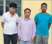  ?? HANDOUT ?? The three accused of smuggling drugs to Myanmar.