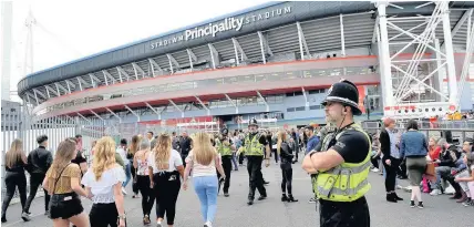  ??  ?? > The boy was arrested in June 30 after he searched for details of security at the Justin Bieber concert in Cardiff