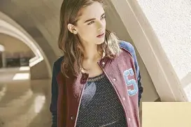  ??  ?? The Varsity jacket signals an athleisure alert.