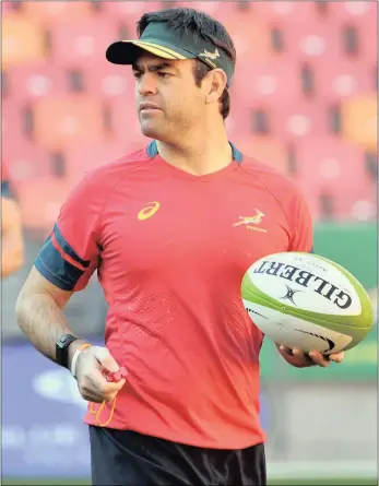  ?? PICTURE: BACKPAGEPI­X ?? Springbok assistant coach Johann van Graan says the Boks can only be judged after they have played the All Blacks at home and away.