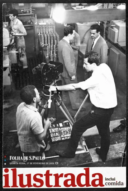  ??  ?? Luiz Sergio Person no set de ‘São Paulo, Sociedade Anônima’, de 1965