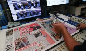  ?? Photograph: Andreas Gebert/Reuters ?? Axel Springer, owner of German newspapers Bild and Die Welt, has said journalist­s are at risk of being replaced by artificial intelligen­ce.