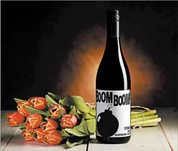  ?? TERRENCE ANTONIO JAMES/CHICAGO TRIBUNE ?? The 2015 Charles Smith Wines Boom Boom Syrah is rich and full of plum, dark fruit, blueberrie­s, spice, leather and mocha.