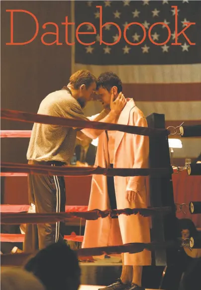  ?? Paramount Pictures ?? Stanley ( Charlie Hunnam) counsels brother Lion ( Jack O’Connell) in the ring in director Max Winkler’s “Jungleland.” The British actors are effective in making their characters sound as if they are U. S. born and bred.