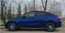  ?? DAN ILIKA/AUTOGUIDE.COM ?? The 2017 GLC Coupe has a twin-turbocharg­ed V6 for improved performanc­e.