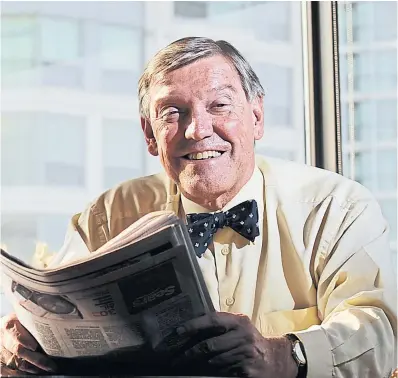  ?? AARON HARRIS TORONTO STAR FILE PHOTO ?? John Honderich, the former editor, publisher and Torstar chair who guided this newspaper for decades, died Saturday at 75.