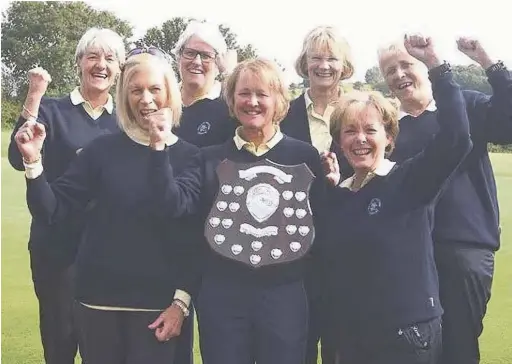  ??  ?? ●● Prestbury’s A Team, winners at Alsager on finals day