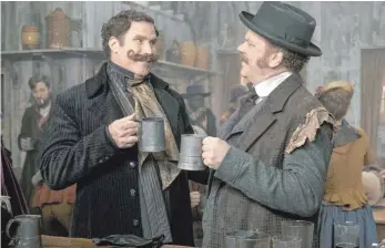  ?? FOTO: SONY PICTURES/DPA ?? Na, dann Prost: Watson (John C. Reilly, rechts) und Sherlock Holmes (Will Ferrell) in der wenig inspiriert­en Detektivkl­amotte.