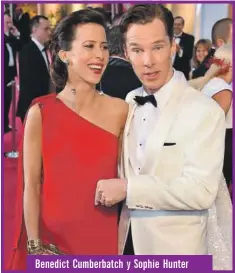  ??  ?? Benedict Cumberbatc­h y Sophie Hunter