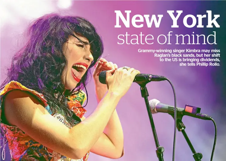  ?? PHOTO: CHARLOTTE CURD/FAIRFAX NZ ?? Kimbra is currently writing songs for her third and yet-to-be-named studio album.