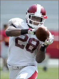  ?? NWA Democrat-Gazette/ANDY SHUPE ?? Arkansas senior free safety Josh Liddell fell behind classmate De’Andre Coley on the depth chart this summer, but used his demotion as motivation to win his starting job back.