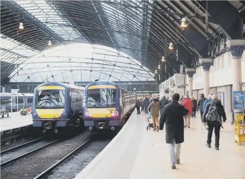  ??  ?? 0 Voted the least popular station in Britain in a major poll, Glasgow Queen Street was described as a ‘bomb site’ by one commuter