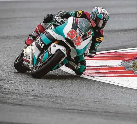  ??  ?? Hafizh Syahrin is expected to perform even better next year with new team Petronas Sprinta Racing. PIC BY OSMAN ADNAN